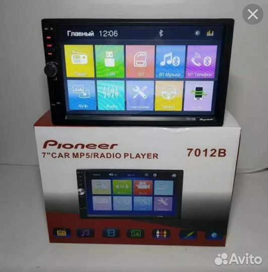 Pioneer 2 din магнитола android зеркало