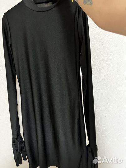 Платье с перчатками