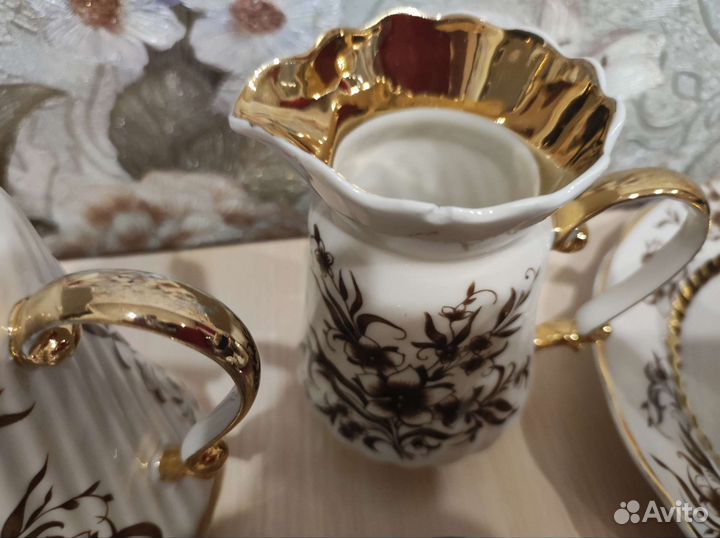 Кофейный сервиз, фарфор, 