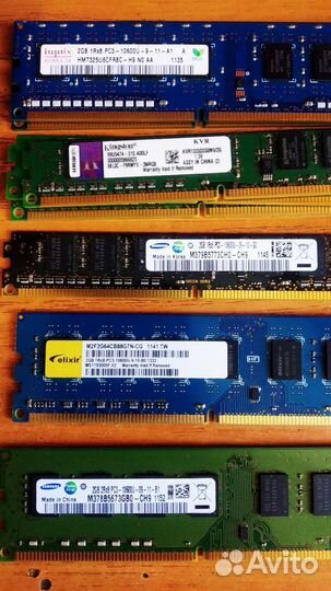 Оперативная память DDR3, 2 Гб, 1333, PC3-10600