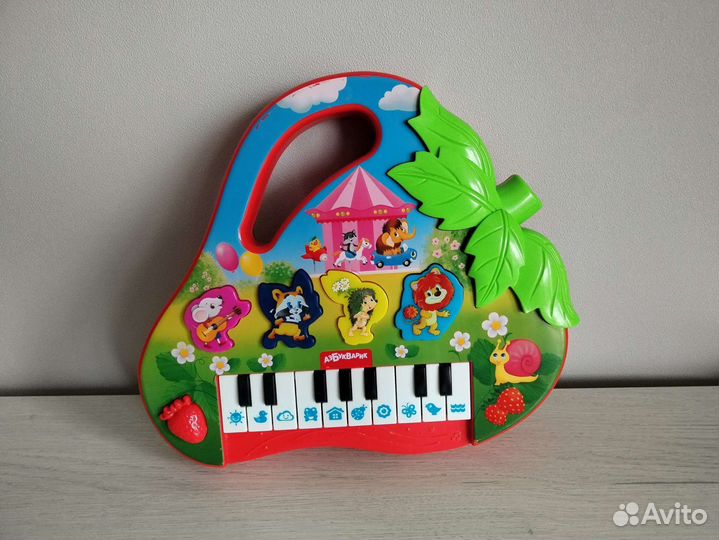 Пианино детское Азбукварик Клубничка