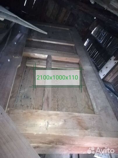 Дверь лиственница с коробкой, новая