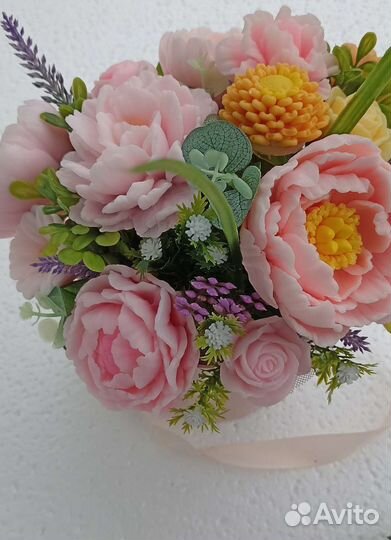 Букет из мыльных цветов