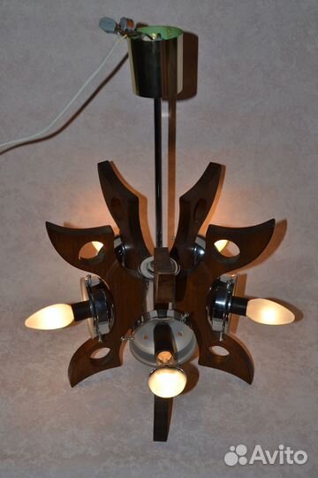 Люстра винтажная 5 плафонов