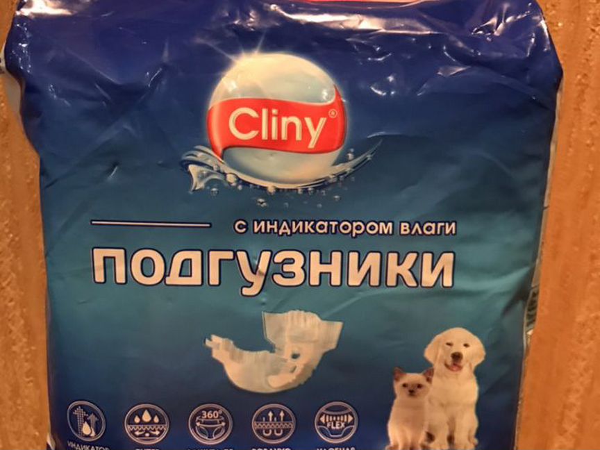 Подгузники, памперсы Cliny для животных