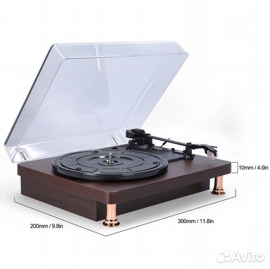 Проигрыватель винила в стиле ретро - новый