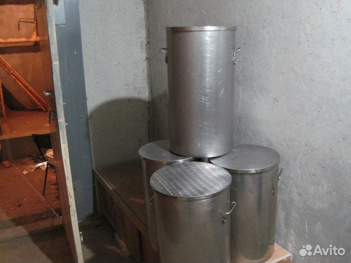 Нержавеющее кастрюля-ведро с крышкой