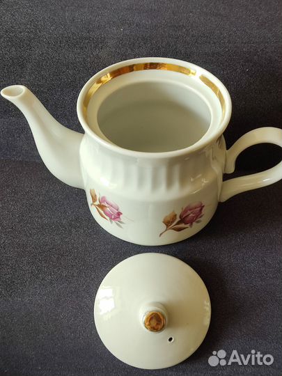 Чайник заварочный фарфоровый СССР, новый