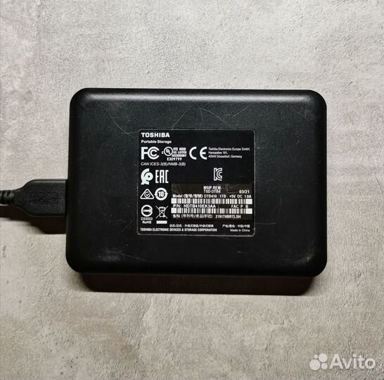 Внешний HDD Toshiba Canvio Basics на 1тб