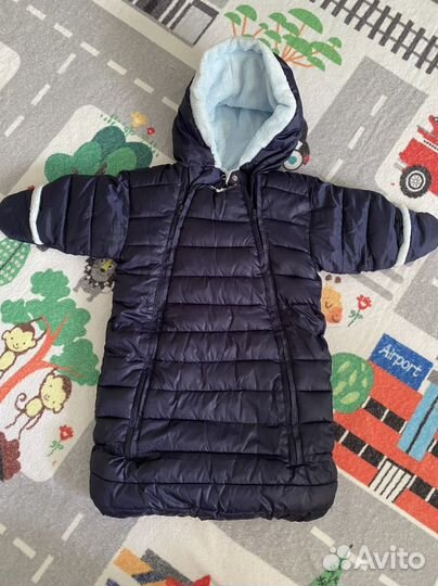 Конверт зимний для новорожденного