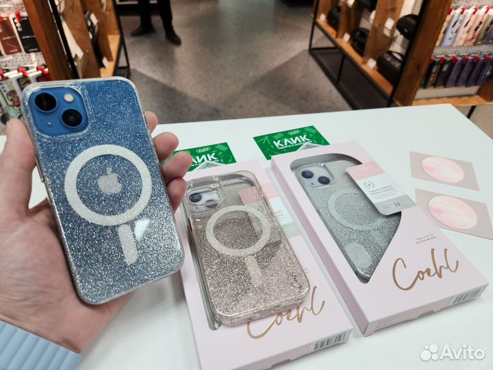 Блестящий чехол uniq iPhone 14 / 13 Противоударный