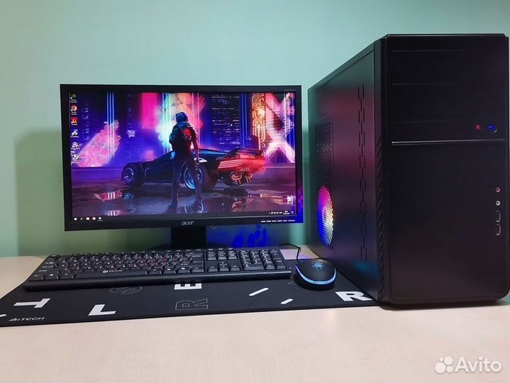 Игровой пк Intel i5 / GTX 1050ti 4gb / С Монитором
