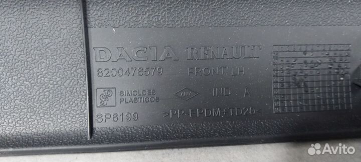 Молдинг двери передней левой LADA Largus