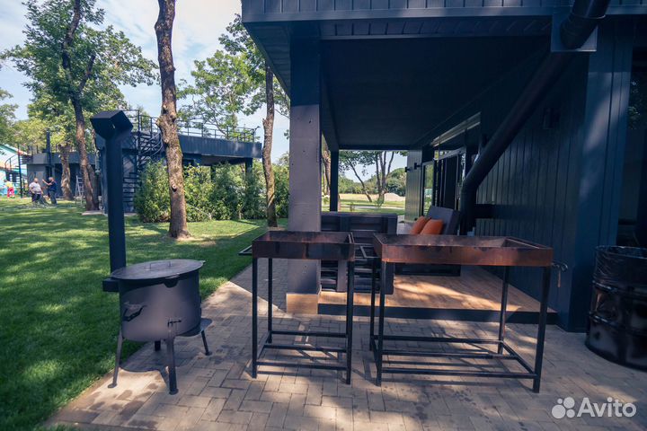 Аренда беседки с бассейном