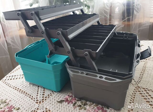 Ящик для рыболовных снастей трехполочный nisus