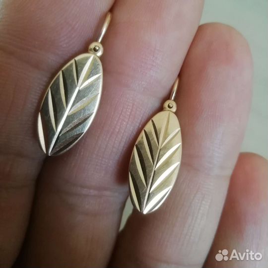 Золотые серьги СССР