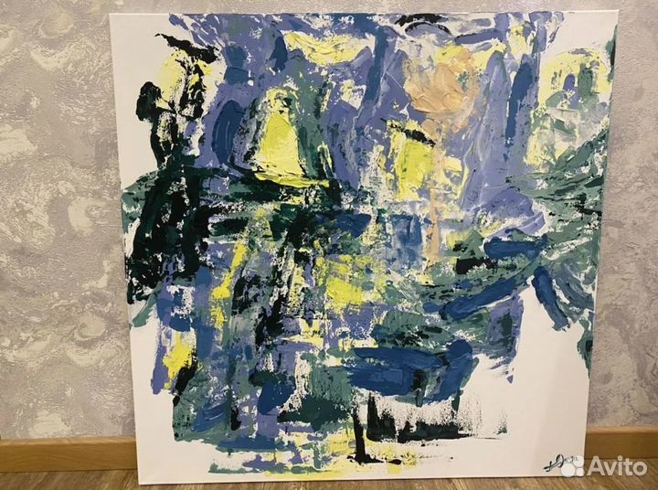 Картина маслом на холсте большая абстракция