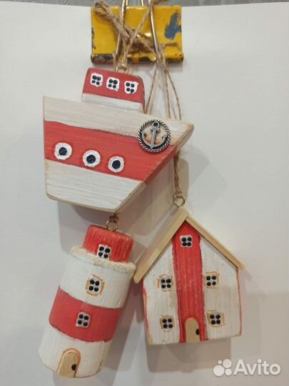 Деревянные игрушки на елку