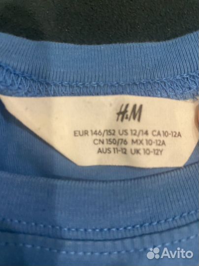 Футболка для мальчика H&M голубая