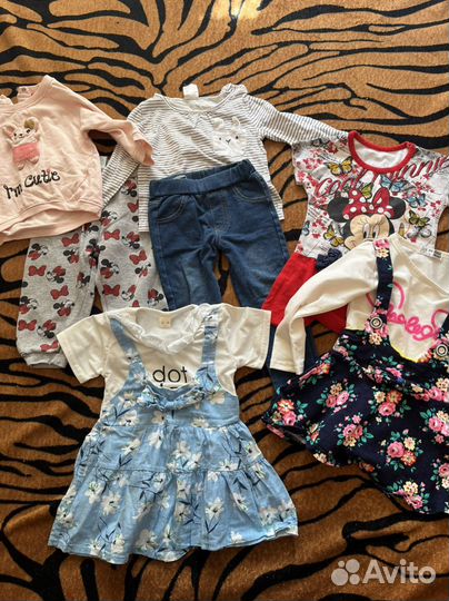 Вещи на девочку пакетом 80 размер