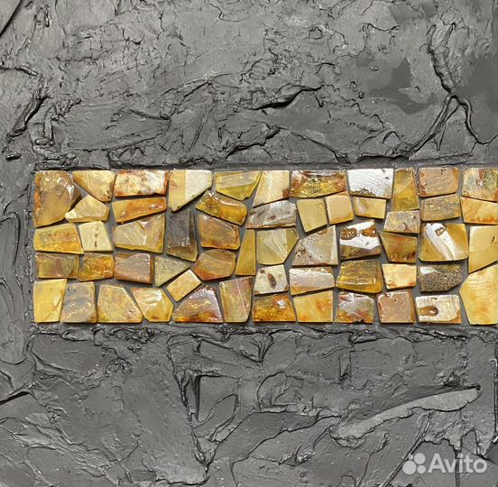 Картина интерьерная с янтарём