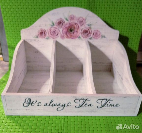 Новый деревянный ящик для чайных пакетиков