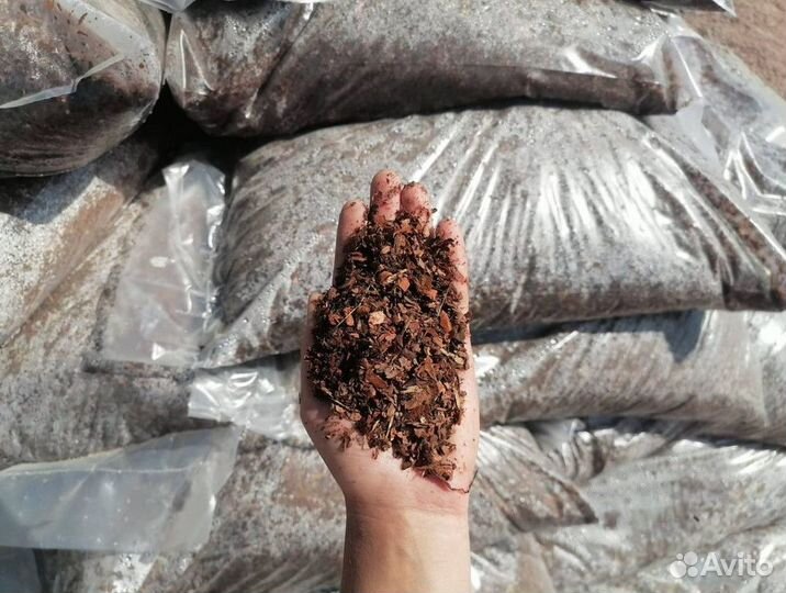 Мульча мелкая фракция Премиум из коры сосны