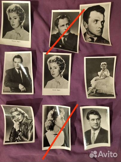 Открытки №1. Фотографии актёров СССР (50-60-ых гг)