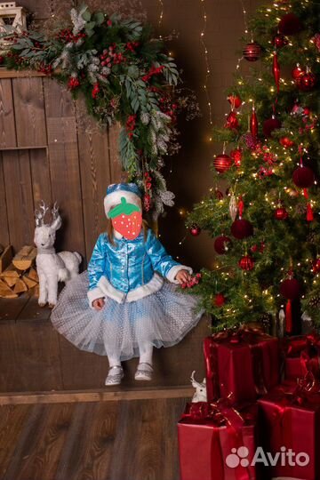 Костюм снегурочки детский 98