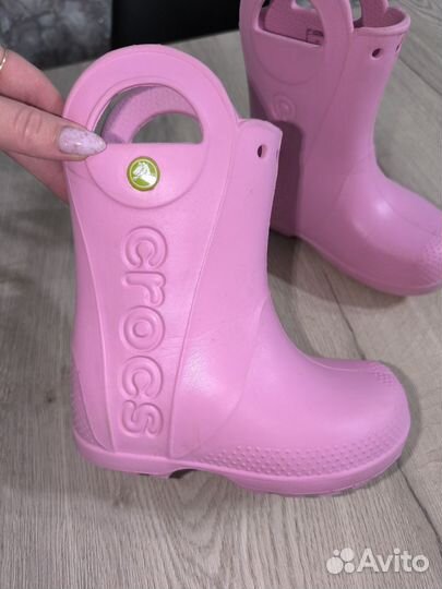 Резиновые сапоги Crocs для девочки c10 (27)