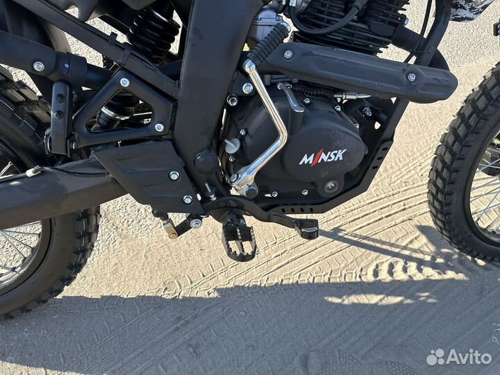 Новый мотоцикл minsk X 250 белый камуфляж