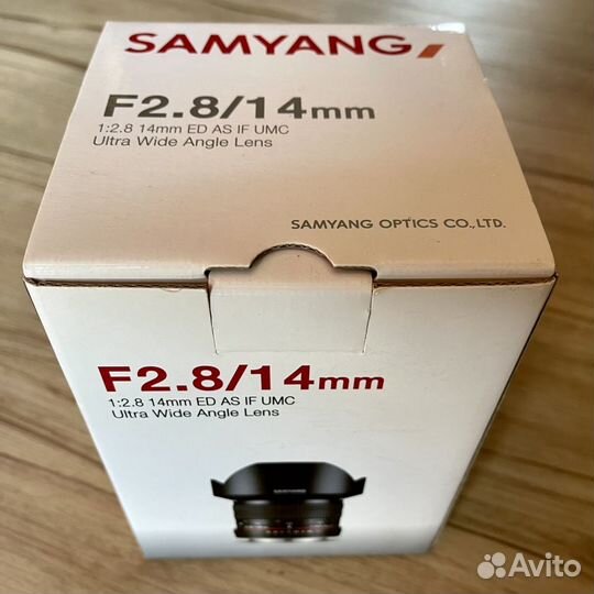 Объектив Samyang 14mm f/2.8 ED AS IF UMC Canon EF