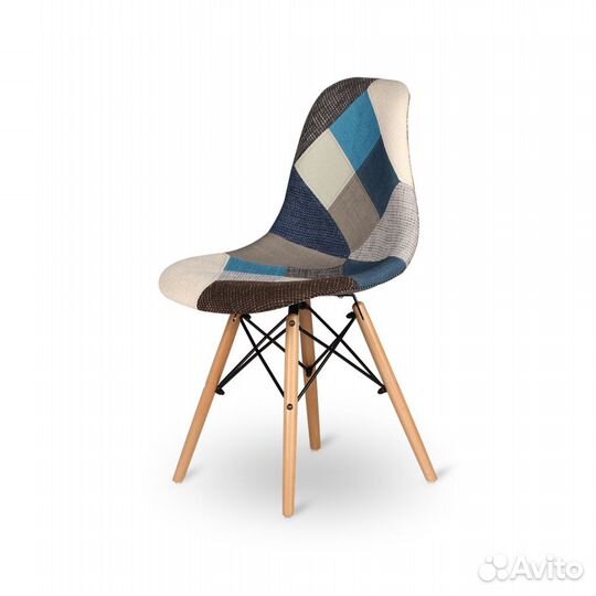 Стул Eames Patchwork Blue