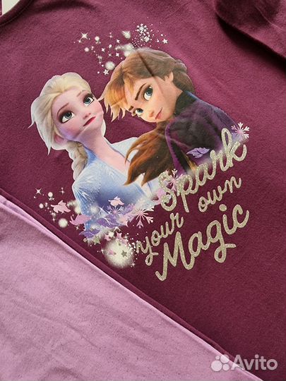 Леггинсы / Платье H&M комплект Frozen 128