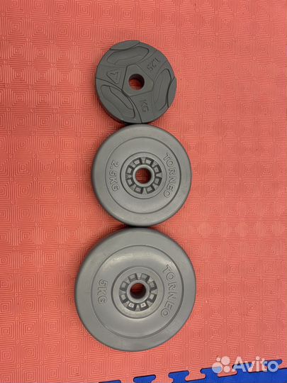 Блины для штанги пластиковые Torneo