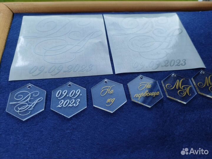 Подвески для бутылок, свадебные бирочки