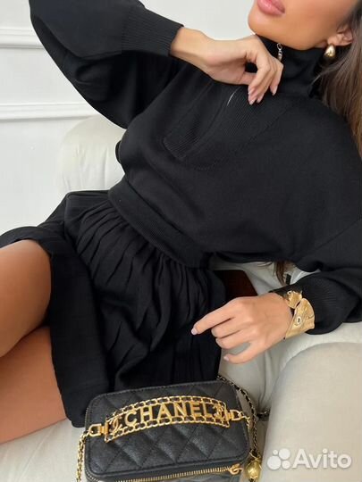 Костюм женский с мини юбки