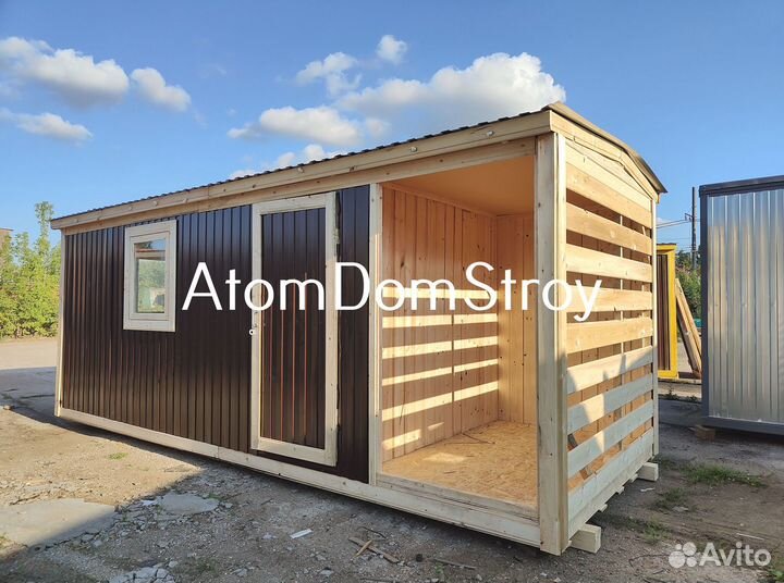 Бытовка деревянная утепленная с электрикой