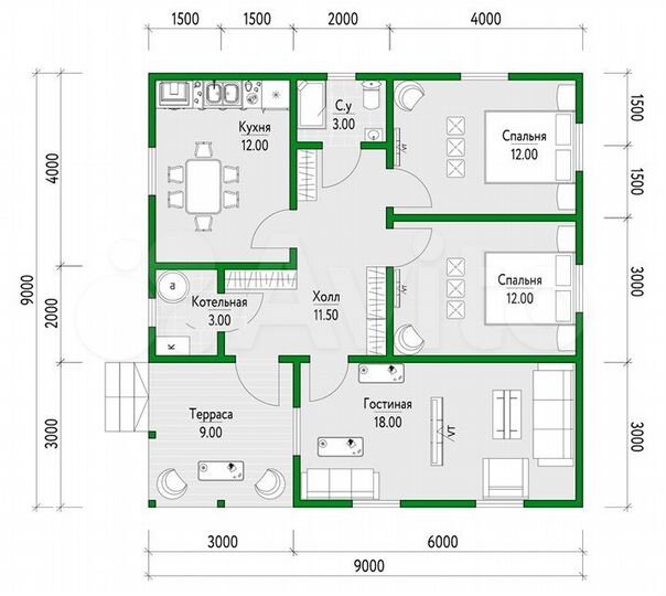 Дом 81 м² на участке 6 сот.