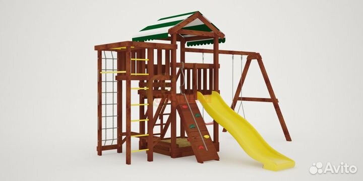 Детская площадка Савушка Мастер 3 (Махагон) 4сезон