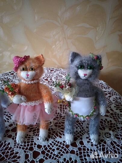 Котик Вязание ручная работа