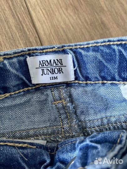 Джинсы Armani junior 12 мес