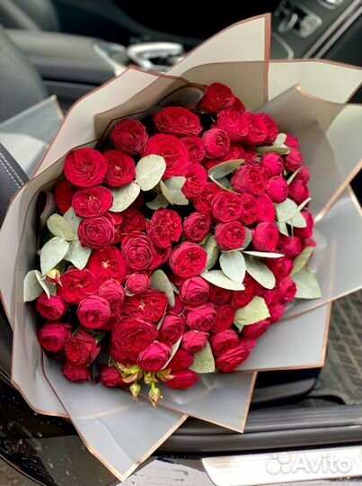 Кустовые пионовидные розы