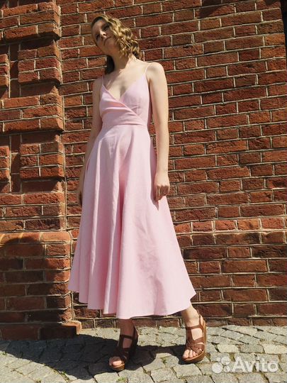 Платье zara лён