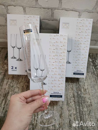 Бокалы для шампанского богемия