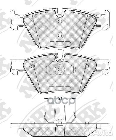 Колодки тормозные nibk GDB1810 PN0513 NiBK
