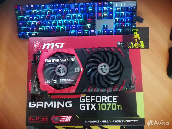Видеокарта gtx 1070 ti 8gb
