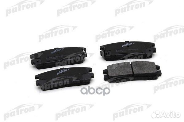 Колодки тормозные дисковые PBP1017 patron
