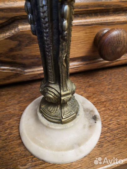 Подсвечник старинный бронза