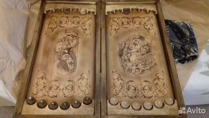 Нарды ручной работы резные